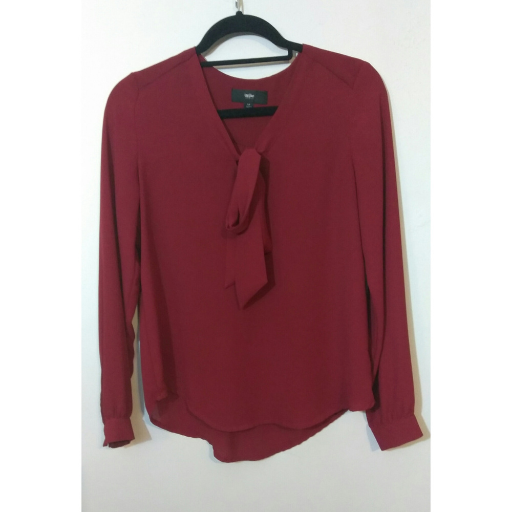 Mossimo | Long Sleeved Burgandy Blouse | NWOT